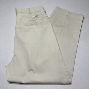 Vintage Polo Ralph Lauren Pants Men Khaki Hammond Pleated Front Chino 36x29 Read